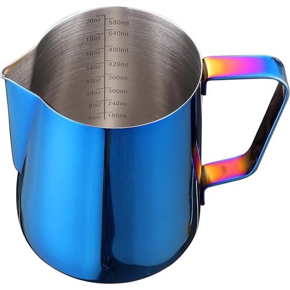 Stainless Steel Milk Frothing Pitcher for Latte Art