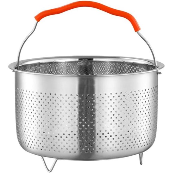 Hemoton 8.5-Inch Stainless Steel Steamer Basket