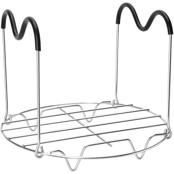 Stainless Steel Steamer Rack with Silicone Handles