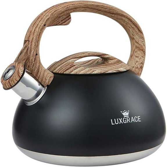 Stainless Steel Whistling Tea Kettle 2.2 Quart