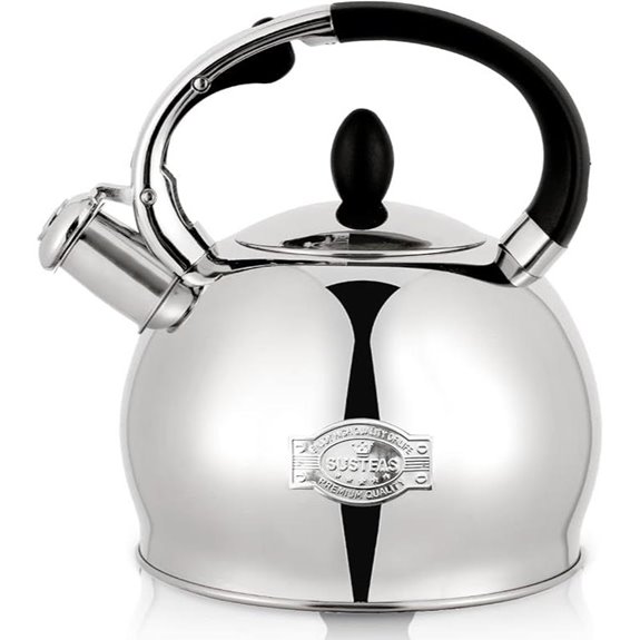 SUSTEAS Stainless Steel Whistling Tea Kettle with Handle