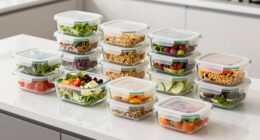 top glass meal storage