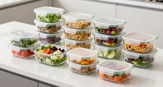 top glass meal storage