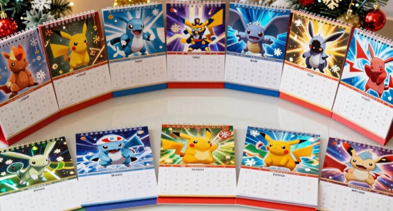 top pok mon tcg calendars
