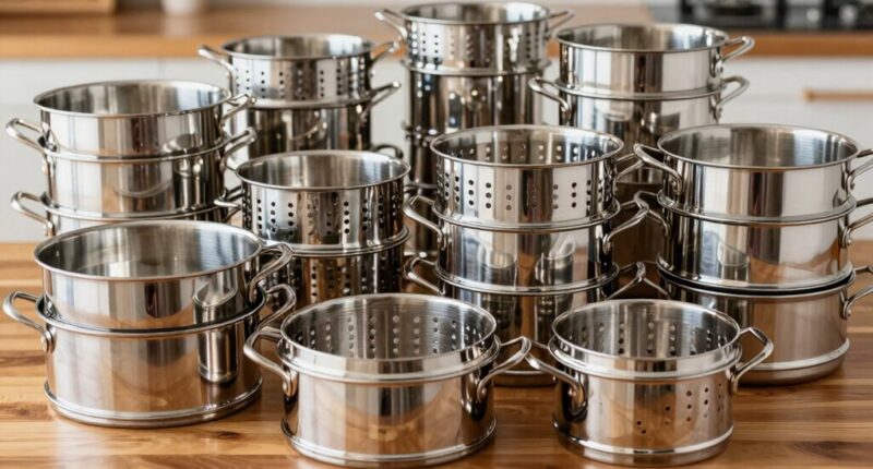 top pressure cooker steamer baskets