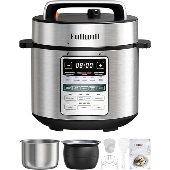 Fullwill 12-in-1 Dual-Pot Electric Pressure Cooker