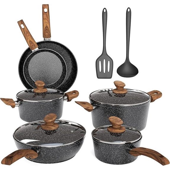 MAISON ARTS 12-Piece Nonstick Cookware Set