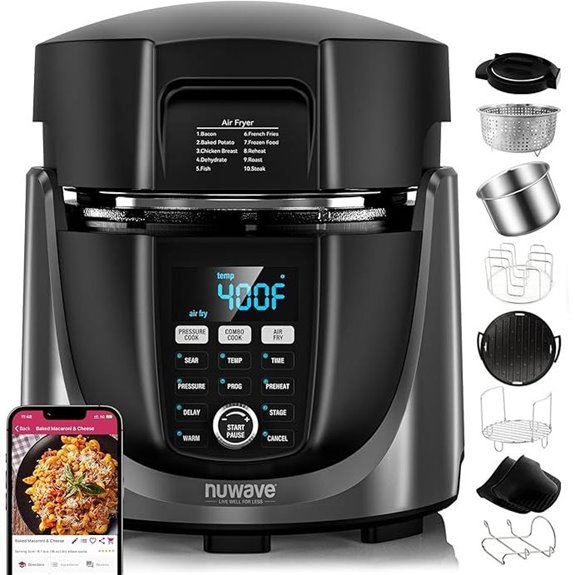 Nuwave Duet Air Fryer Pressure Cooker & Grill