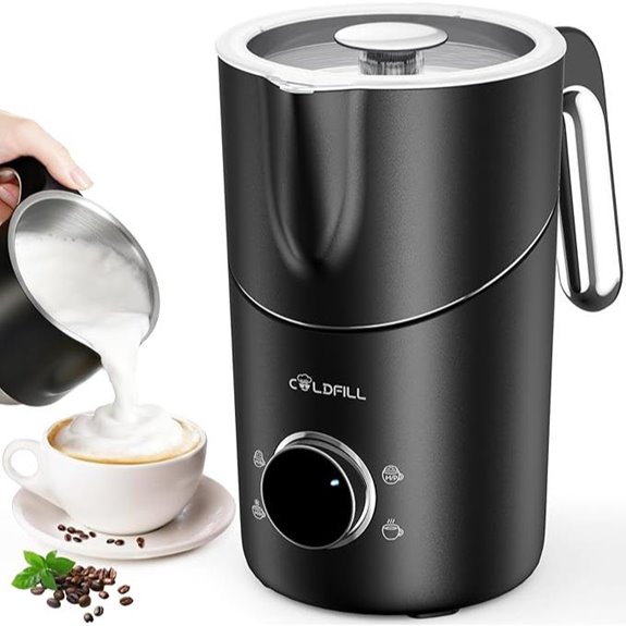 COLDFILL 8-in-1 Electric Milk Frother and Steamer