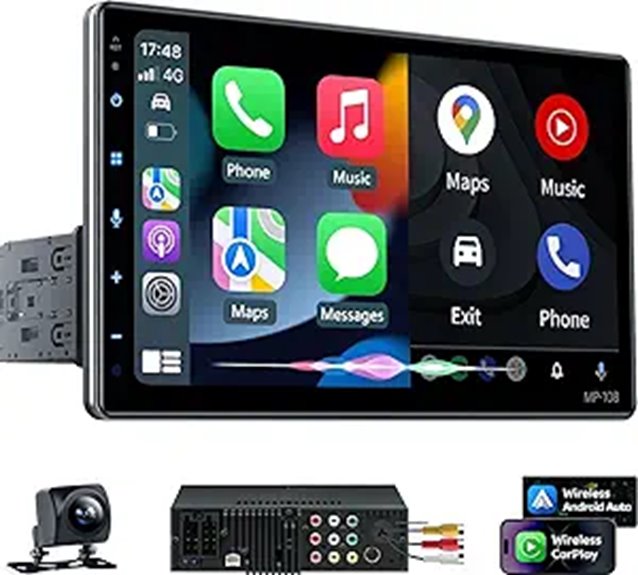 Wireless 10.1 Car Radio with Apple CarPlay & Bluetooth