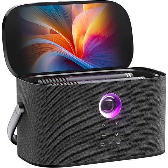 Karaoke Machine with Microphones HDMI WiFi and Speakers