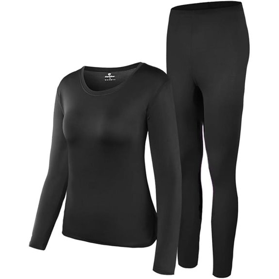 HEROBIKER Women's Thermal Underwear Set with Fleece