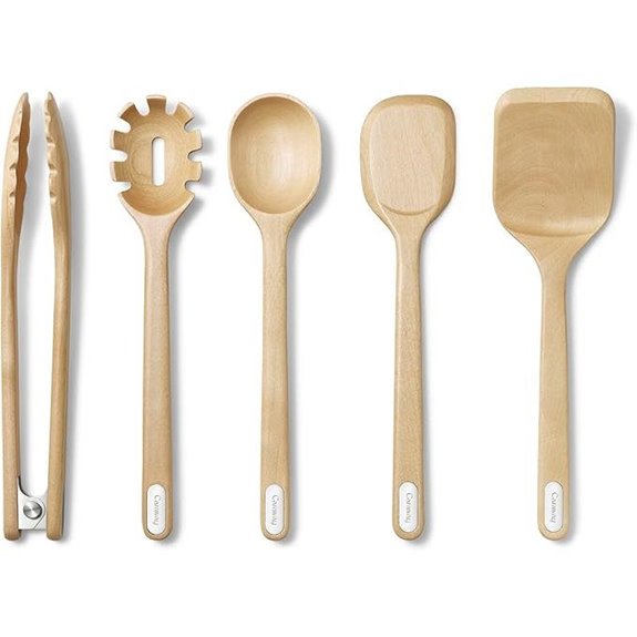 Caraway 5-Piece Wooden Kitchen Utensil Set