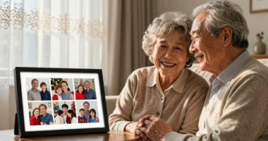 emotional grandparent photo display