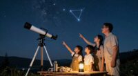 family stargazing night plan