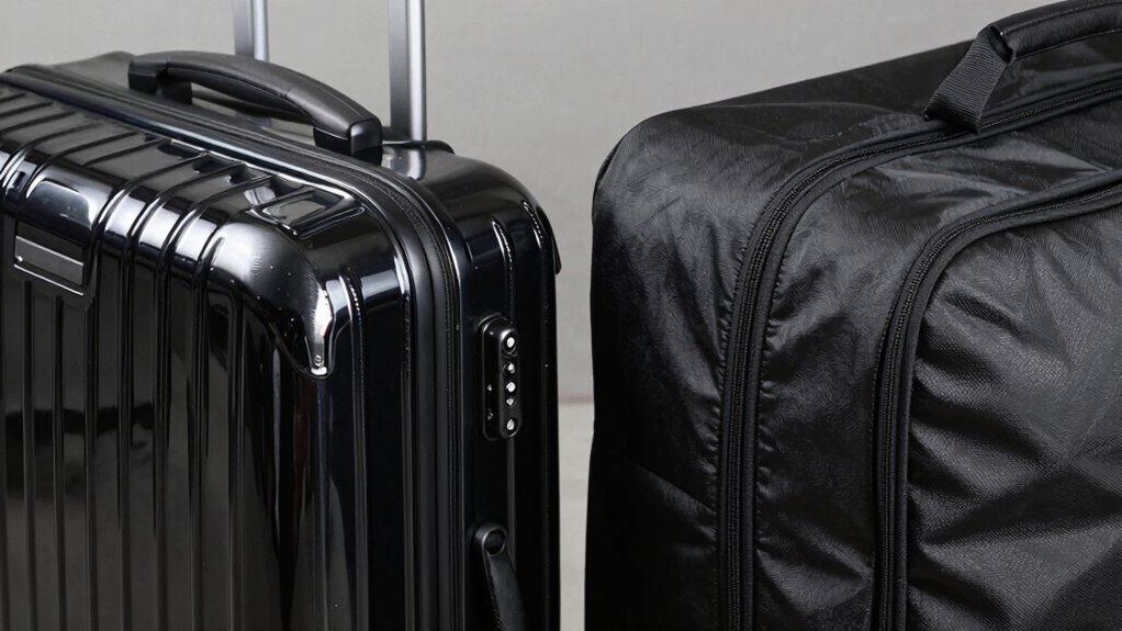 hard vs flexible luggage