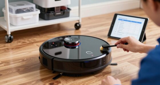 robot cleaning device upkeep