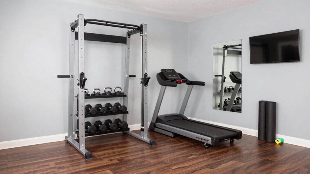 smart space saving workout setup