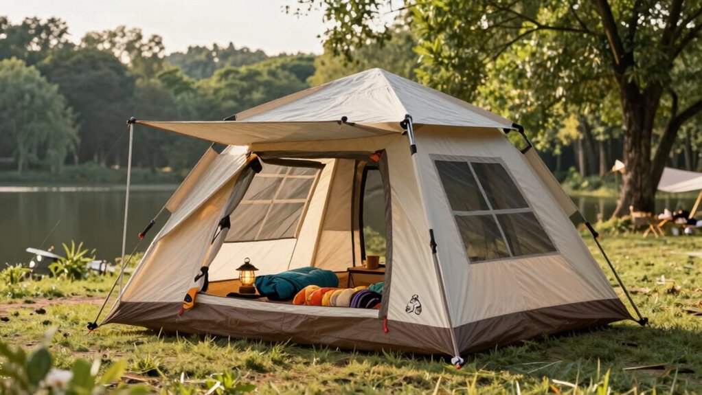 spacious weatherproof durable tent
