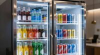 top beverage cooler glass doors