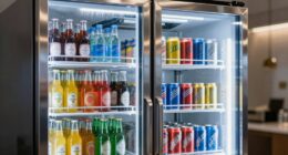 top beverage cooler glass doors