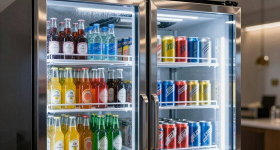 top beverage cooler glass doors