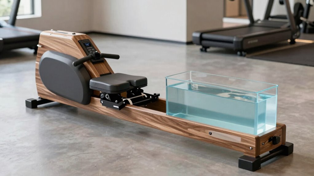water rowing machine features