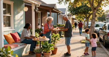 community exchange surprises warmth