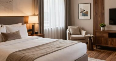 create a calming hotel ambiance