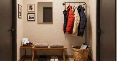 decluttering entryway storage