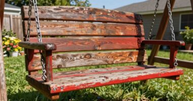 durable wooden swing sets