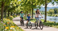 family bike rides weekly