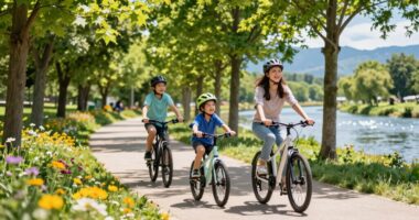 family bike rides weekly