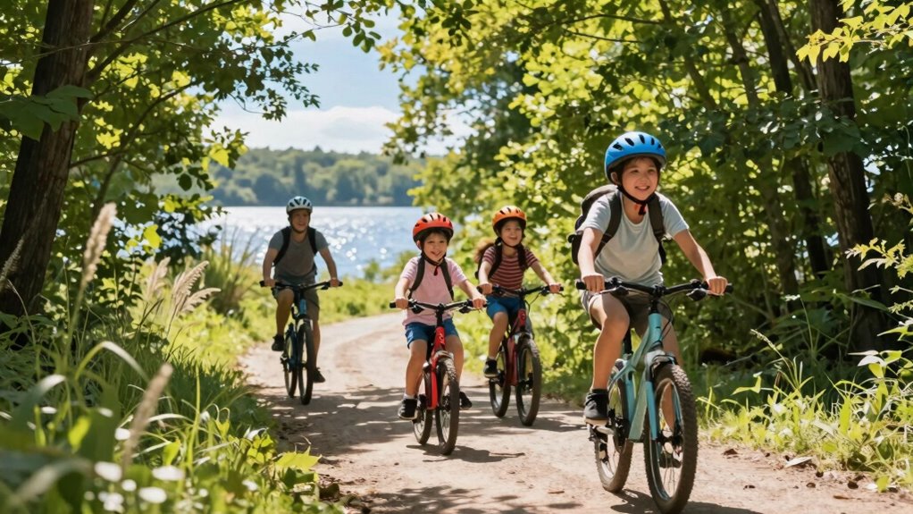 family cycling creates lasting memories