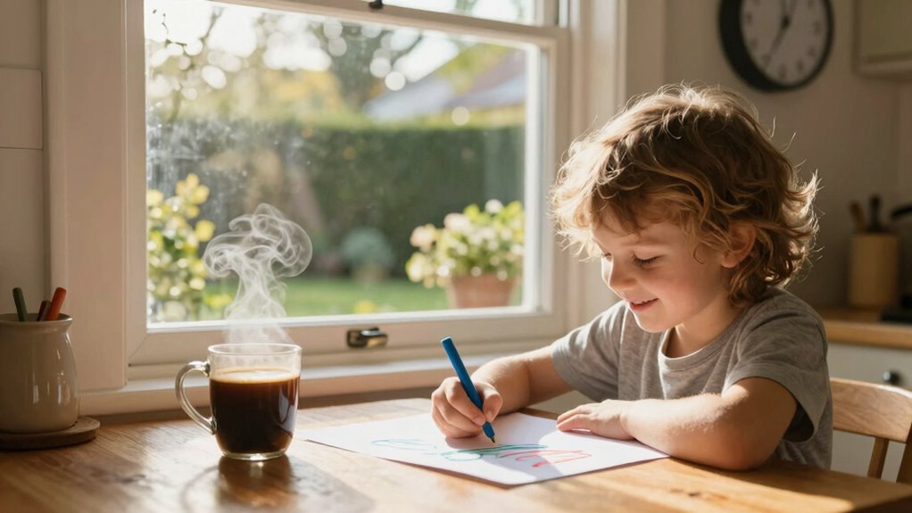 mindful screen free morning routine