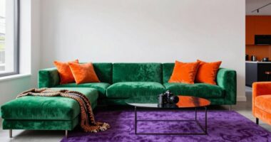 vibrant hues in interiors