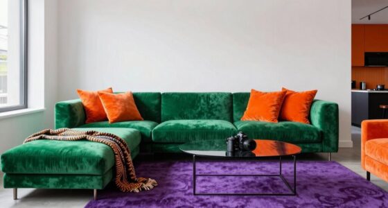 vibrant hues in interiors