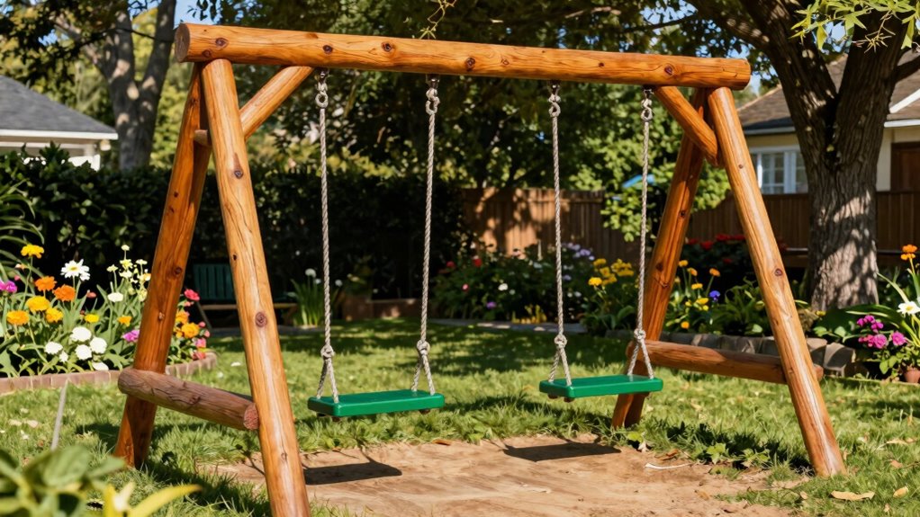 wooden swing set safety tips